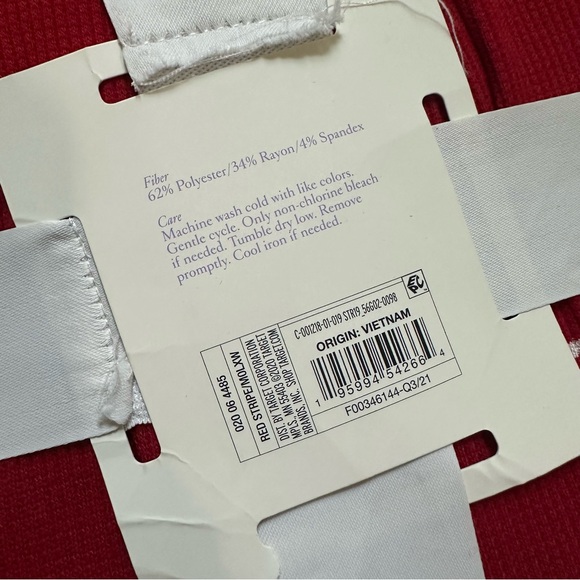 NWT!! Women’s Red Striped Thermal Pajama Set, Long Sleeves, Pants, Gift, Large - Picture 7 of 9